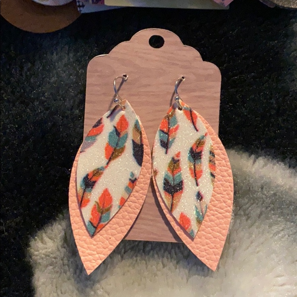 Handmade Pleather Earrings